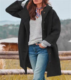 Autumn And Winter Station Long Hair Women's Coat Multi-Color Multi-Code Hooded Coat Outdoor