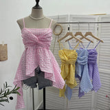 Irregular Skirt Sling Sling Sling Vest Bohemian Holiday Hottie Sleeveless Top