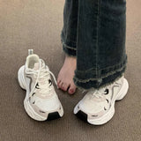 Old Dad Shoes Women's Shoes 2025 Autumn New Sports Shoes Four Seasons Mesh Breathable Casual Small White