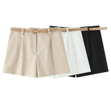 New Women Assembly Belt Folds Simple Commuter Leisure