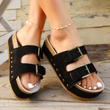 Birkeng Rivet Cool Slippers 2025 Spring And Summer New Metal Buckle Beach Women's