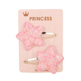 Glitter Cartoon Cartoon Love Heart Crown Hair Clips For Girls Handmade Hairpins Boutique Barrette Kids Hair