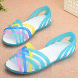 Shoes Women Sandals Clear Shoes transparent shoes Peep Toe Sandalia Feminina Beach Shoes Ladies Slides Sandalias