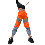 Leisure Mid-waist Stitching Reflective Night