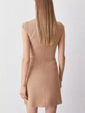 Women's Sleeveless Round Collar Body Quality Tidal Dress