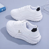 Old Dad Shoes Women 2025 New Four-Season Coloring Students To Increase High Shoes Korean Version Of Pine Cake Running Casual