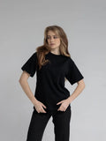 Cotton Collar Solid Color T-Shirt Girl 2025 Spring And Summer New Hot Cotton Short-Sleeved