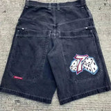 Baggy Denim Shorts Harajuku Y2K Jeans Hip-Hop Vintage Summer Brother 211-1-Outfit