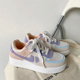 Student Board Shoes Women 2025 Autumn New Fashion Hit The Thick Background To Increase The Small White Shoes Breathable Casual