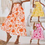 Hot Selling Independent Research And Development Dress In The United States Station Print Casual Waist Clear Fresh Air