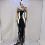 Zingj Women's Wear 2023 Winter New Fashion Sexy Off-The-Shoulder Slim Halter Dress Children's