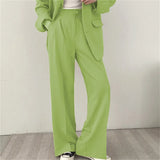 Zingj And Autumn New Blazer Female British Wind Casual Versatile Blue Small Medium Long Suit