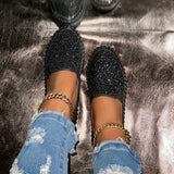Loose Cake Thick-Soled Women's Shoes Flat-Soled Single Shoes In Spring New Casual Pedal Pedalle Pedalle
