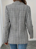 Elegant Lattice Suit Coat