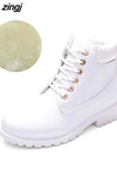 Winter Ankle Snow Boots For Women Female Warm Fur White Boots Lace Up Bota Feminina Shoes For Women Botas