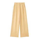 New Pleated Wide-Leg Pants In Spring 9686