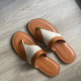Version Of The Small Retro Simple Flip-Flop Women 2025 Summer New Flat-Bottomed Fashion Outside Wearing Toe Cool Drag Women's
