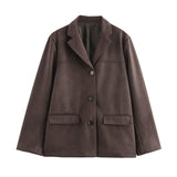 Autumn Fashion New Single-Dbutton Suit Jacket Women's