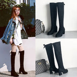 Boots Women's Boots 2025 Autumn/Winter New Over-Knee Net Red Skinny Stunnye Stunny Boots Fashion High-Heeling High Boots Women's