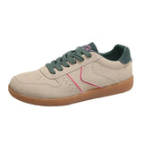 Flat-Bottomed Color Tie-Wearing Shoes For Women Couples 35-44 Yards Student Sports Single