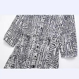Spring Series Printed Long-Sleeved Belt Dress