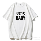 New Letter Pure Cotton T-Shirt Women Simple Basic Short-Sleeved Top Women's Free-Fitting