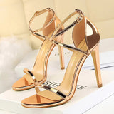 Shoes Buckle Strap High Heels 2022 New Women Heels Sandals Stiletto 11cm Sexy Heels Party Shoes Women Pumps Ladies