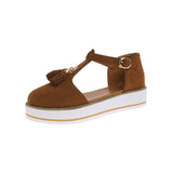 Fashion Flat-Soled Sandals Comfortable Large-Size Women's Shoes 35-43 Yards Twi-Sold Single