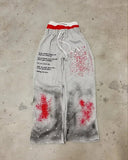 New Popular Fake Two Wide Leg Trousers Print Series Of Young Couples Round-Collar