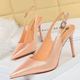 Shoes 2022 New Patent Leather Woman Pumps Stiletto Heels 9.5 Cm Office Shoes Fashion High Heels Hollow Women