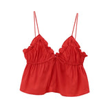 And Summer 2025 New Women's Street Fashion Bows Cotton Sling Vest