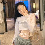 Women Solid Slim Tender Ladies Students Harajuku Sexy Fashion Casual Chic Ulzzang Streetwear Stylish All-match Crop
