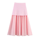Women's New Button Knitted Vest Skirt 4192015