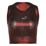 Spring 2024 New Women's Sexy Hottie Vertical Stripe Sleeve Sling Sling Small