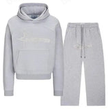 Vintage Embroidered Hooded Men's Loose Small Jackets NOFS Handsome Top
