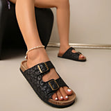 Women's Shoes New 2025 Explosion Fashion Temperament Leopard-Print Metal Buckle Tide To The Ring A Word Of Cool