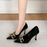 Color Fine Heel High Heels 2025 New Spring And Summer Small Sharp Head Niche Design Temperament Women Singles