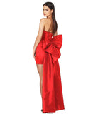High-End Women's Black Sexy Folding Bag With A Thoracic Dress Can Be Removed With A Bow Trim
