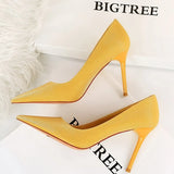 Shoes Women Pumps Gradient Color Matching Shoes High Heels Fashion Office Shoes Stiletto Heels Ladies Shoes Plus Size