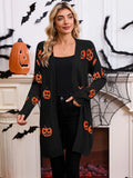 Sweater Girl Halloween Pumpkin Headed Jacket Jacket