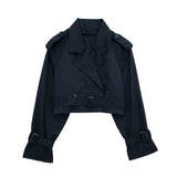 New Women's Short Cut Wind Coat Jacket Jacket Female