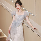 Banquet Evening Dress Women's 2025 New High-End Sensing High-End Light Luxury Small All-Day Wedding Dresses For Adults Hosting Annual