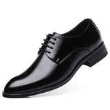 Zingj Summer Formal Shoes Korean Version Board Shoes Office Shoes Business Tie Belt Solid Color Versatile Men's Casual Shoes Men's