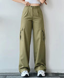 New Jump Casual Trousers Mid-Rise Three-Dimensional Pocket Trousers Waist-Up