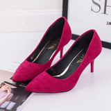 Women's High Heels Fashion Comfortable Solid Color Casual Light Office OL Ladies Large Size High