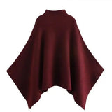 Women's Explosive Fashion Casual Asymmetric Knitted Cloak