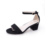 Women's Thick Heel High Heel Women's Fashion Sandals Summer Buckle Shoes 5 Cm