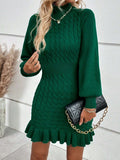 And Winter New Knitwear Fashion Women's Temperament Mahjong Waist Solid