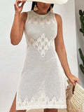 New Sexy Knitted Beach Hoodie Long Dress Bikini Burqa