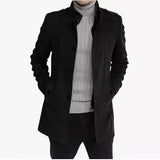 New Hair, The Man's Coat, The Long Zipper Coat In The Long-Winded Coat And The Two Open
